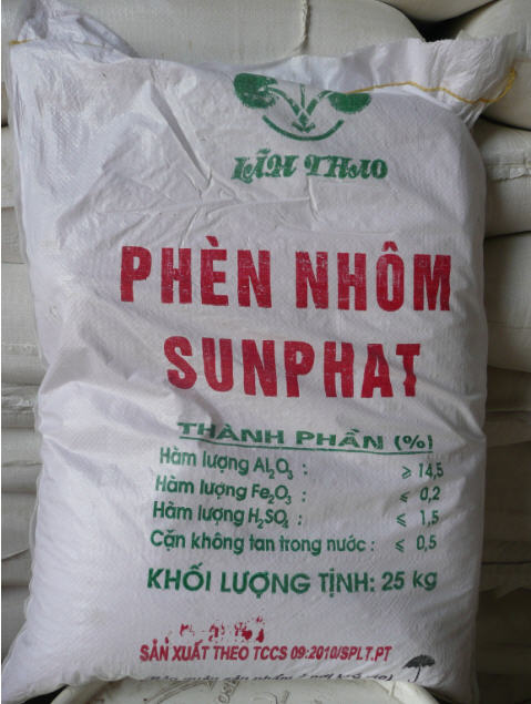 Ph&egrave;n đơn - Ph&egrave;n nh&ocirc;m Sunfat( AL2(SO4)3 .18 H2O)